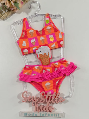 Maiô Infantil Siri Kids Carine Ice Cat 39048