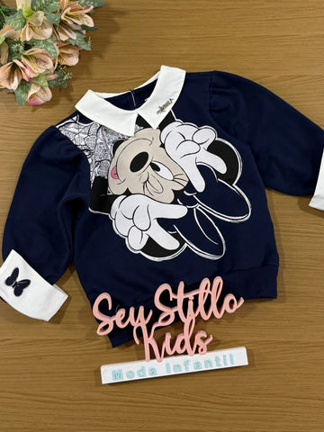 Casaco Infantil Animê Inverno Minnie Disney