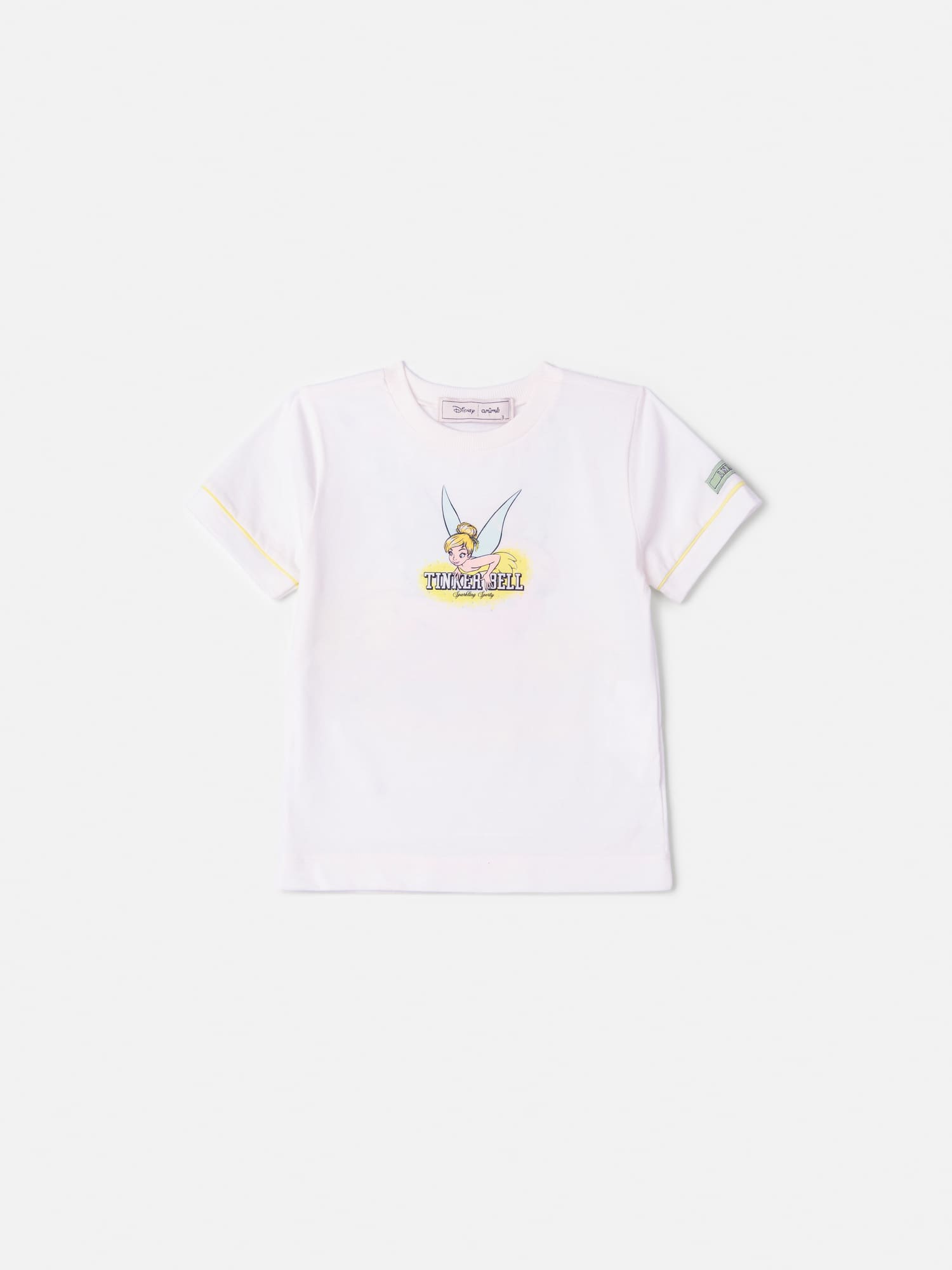 Blusa Infantil Animê Verão Branca Tinker Bell
