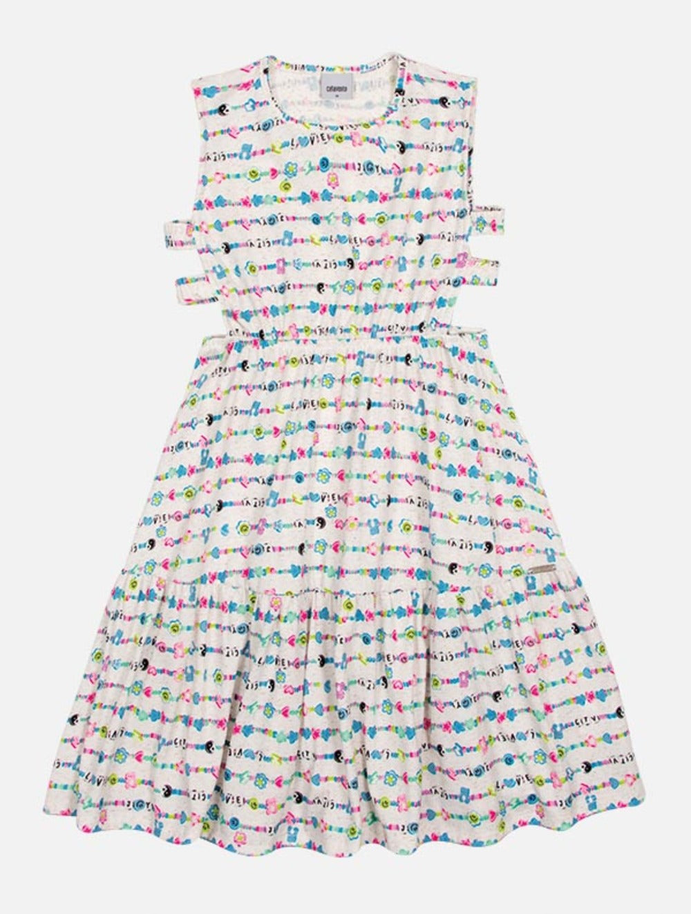 Vestido Infantil Catavento Verão Miçanga