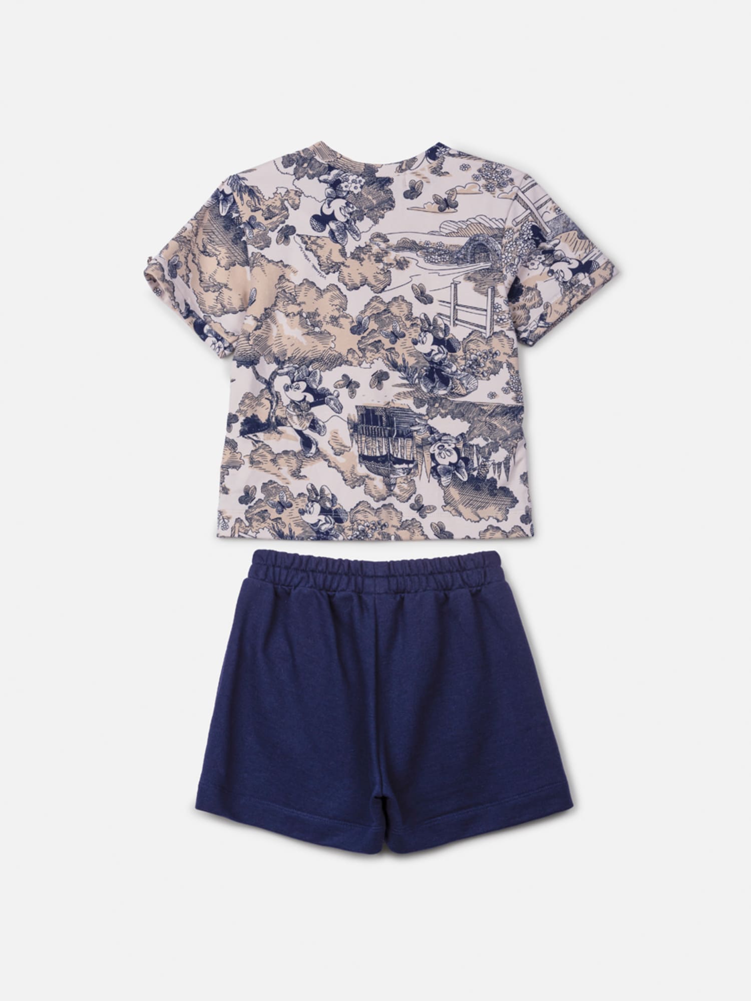 Conjunto Infantil Animê Inverno com Short e Blusa Manga Curta Minnie Disney