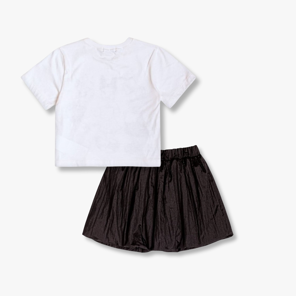 Conjunto Infantil Momi Inverno com Saia Preta e Blusa Daisy com Strass Disney