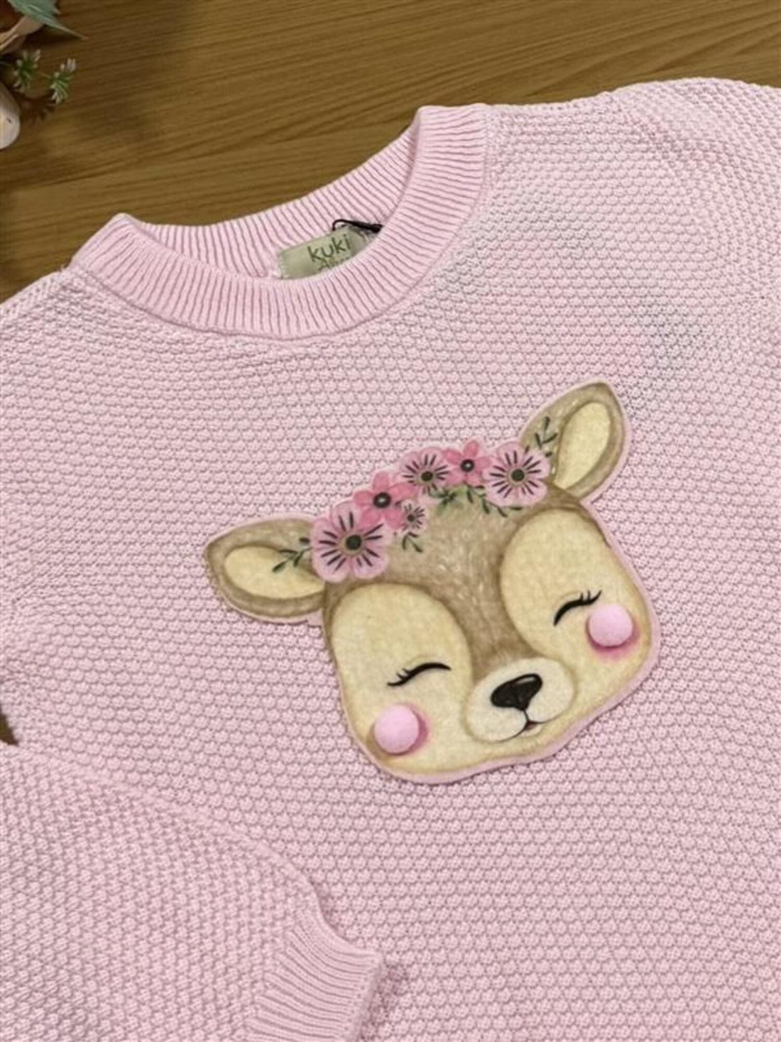 Casaco Infantil Kukiê Inverno Rosa Claro Cervo