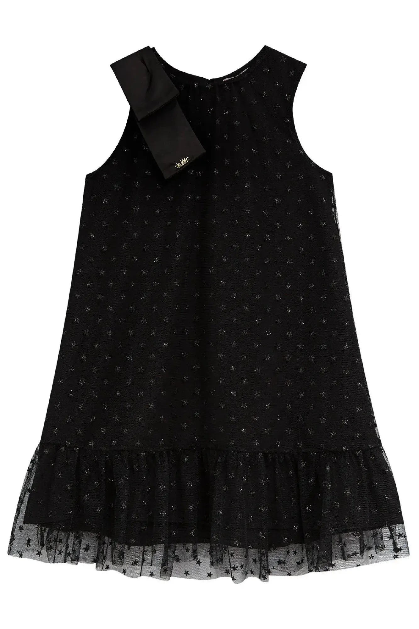 Vestido Infantil Kukiê em Tule Estrelinha Glitter
