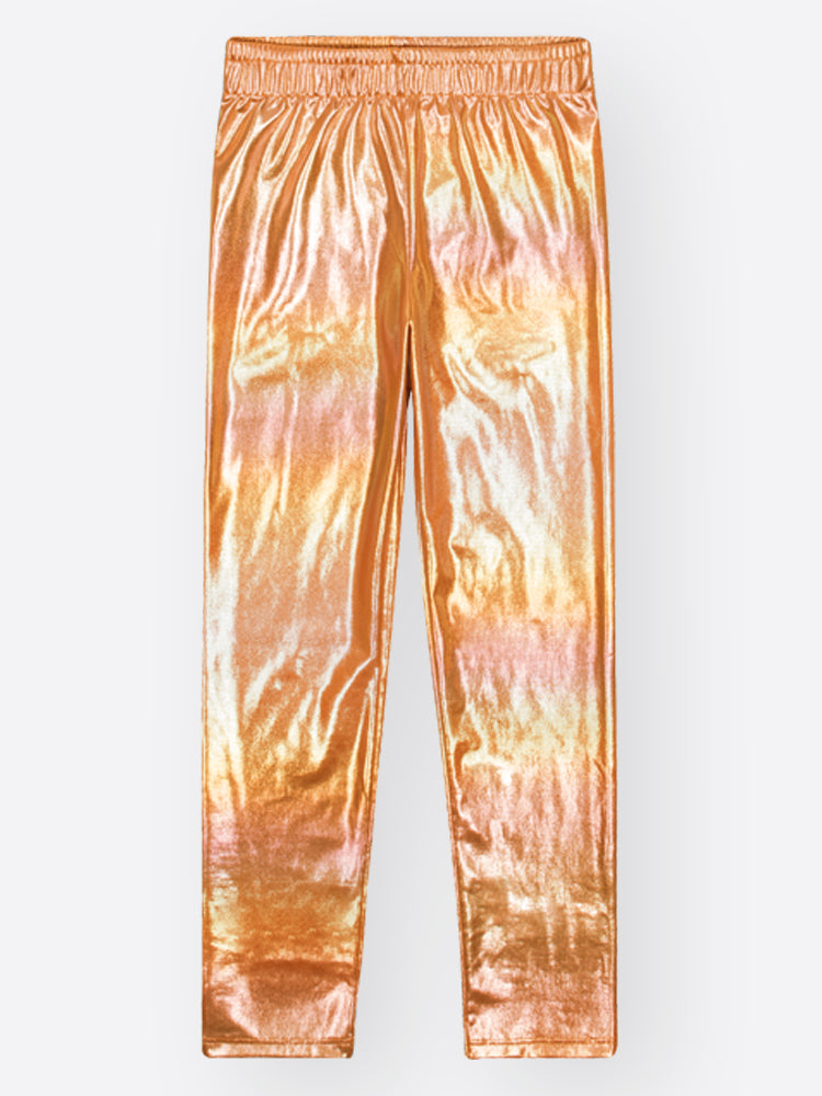 Conjunto Infantil Cinti Inverno com Calça Legging Holografica e Blusa Manga Longa Capivara Fashion
