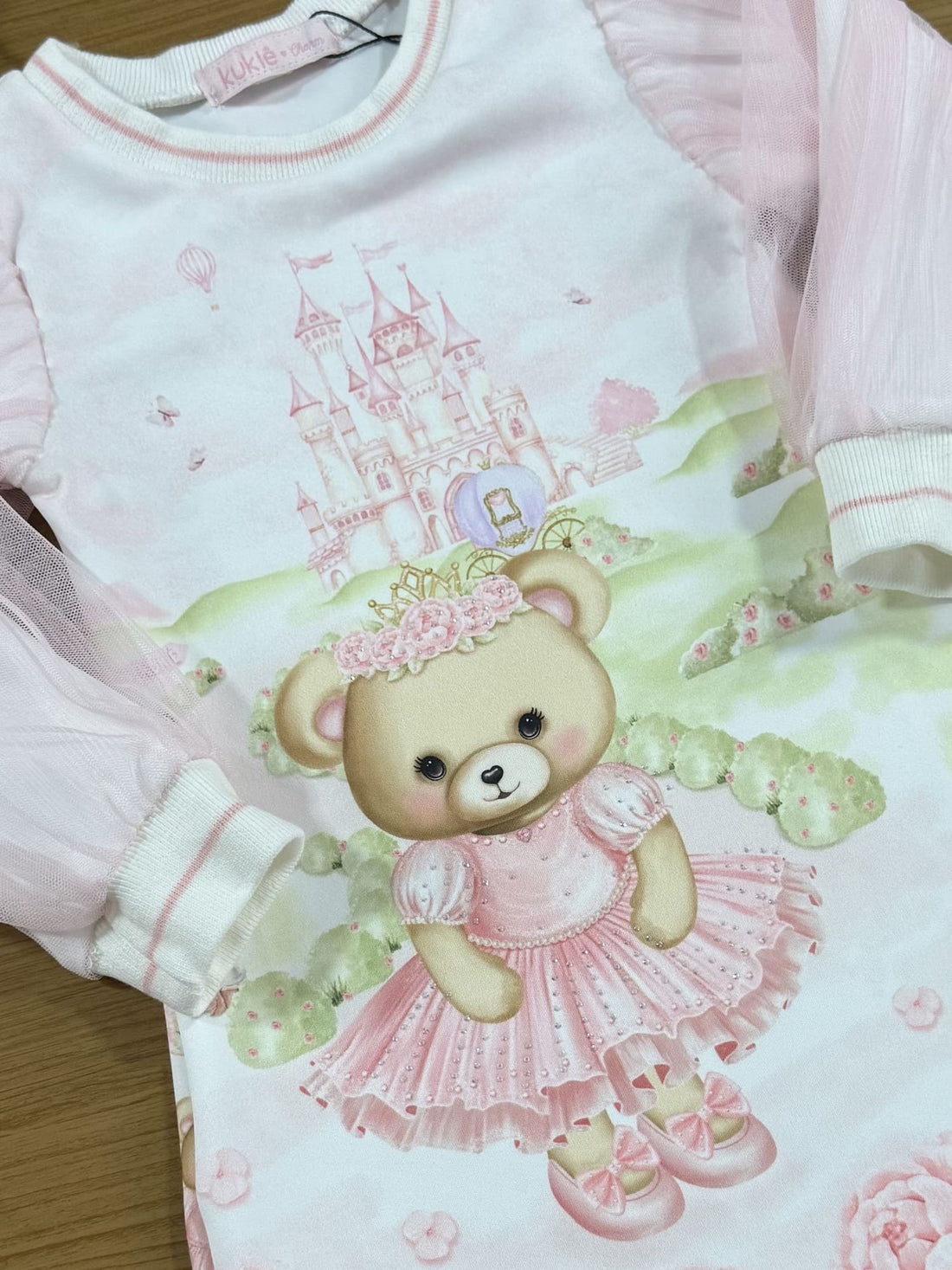 Vestido Infantil Kukie Inverno Ursinha Princesa