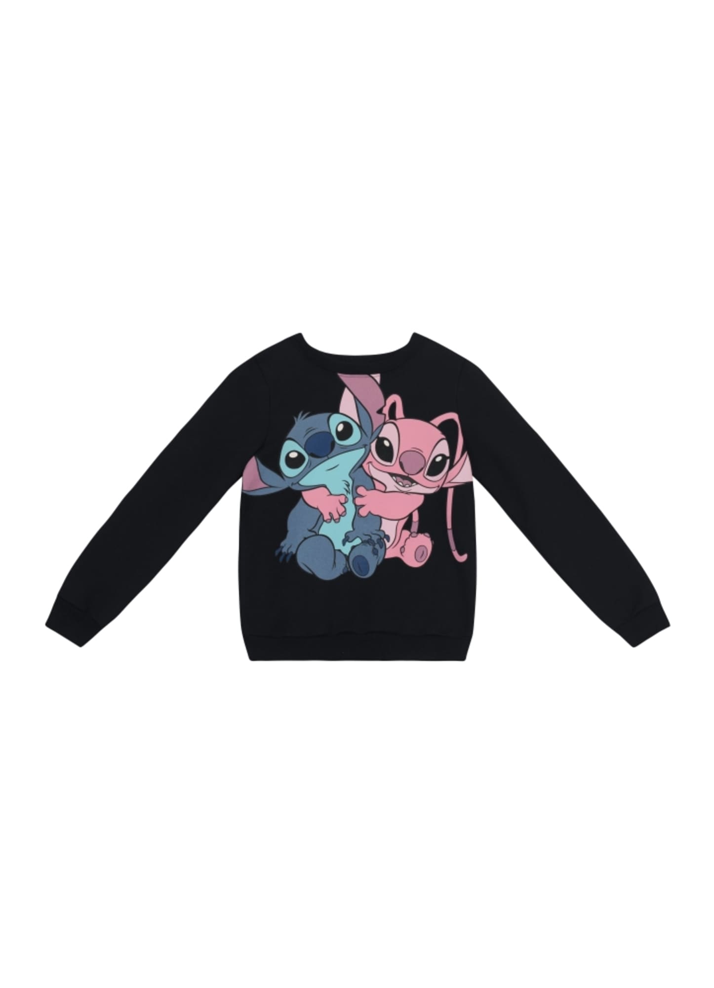 Moletom Infantil Stitch Preto Flanelado Disney Brandili