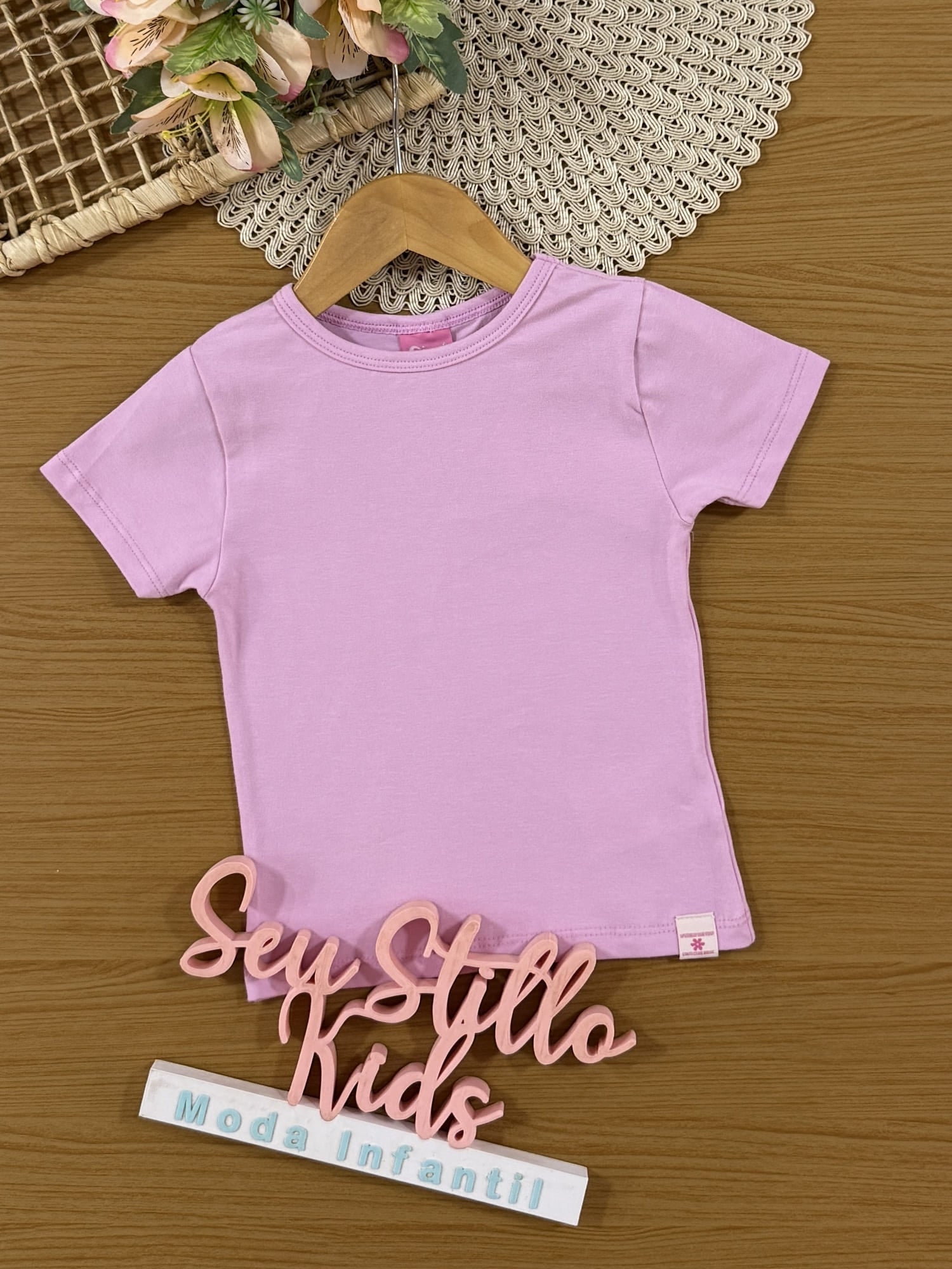 Blusa Infantil Cinti Verão Lilás