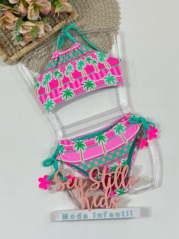 Biquíni Infantil Siri Kids Rosa Manu Tropicandy 43171