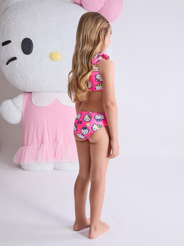 Biquíni Infantil Momi Rosa Hello Kitty