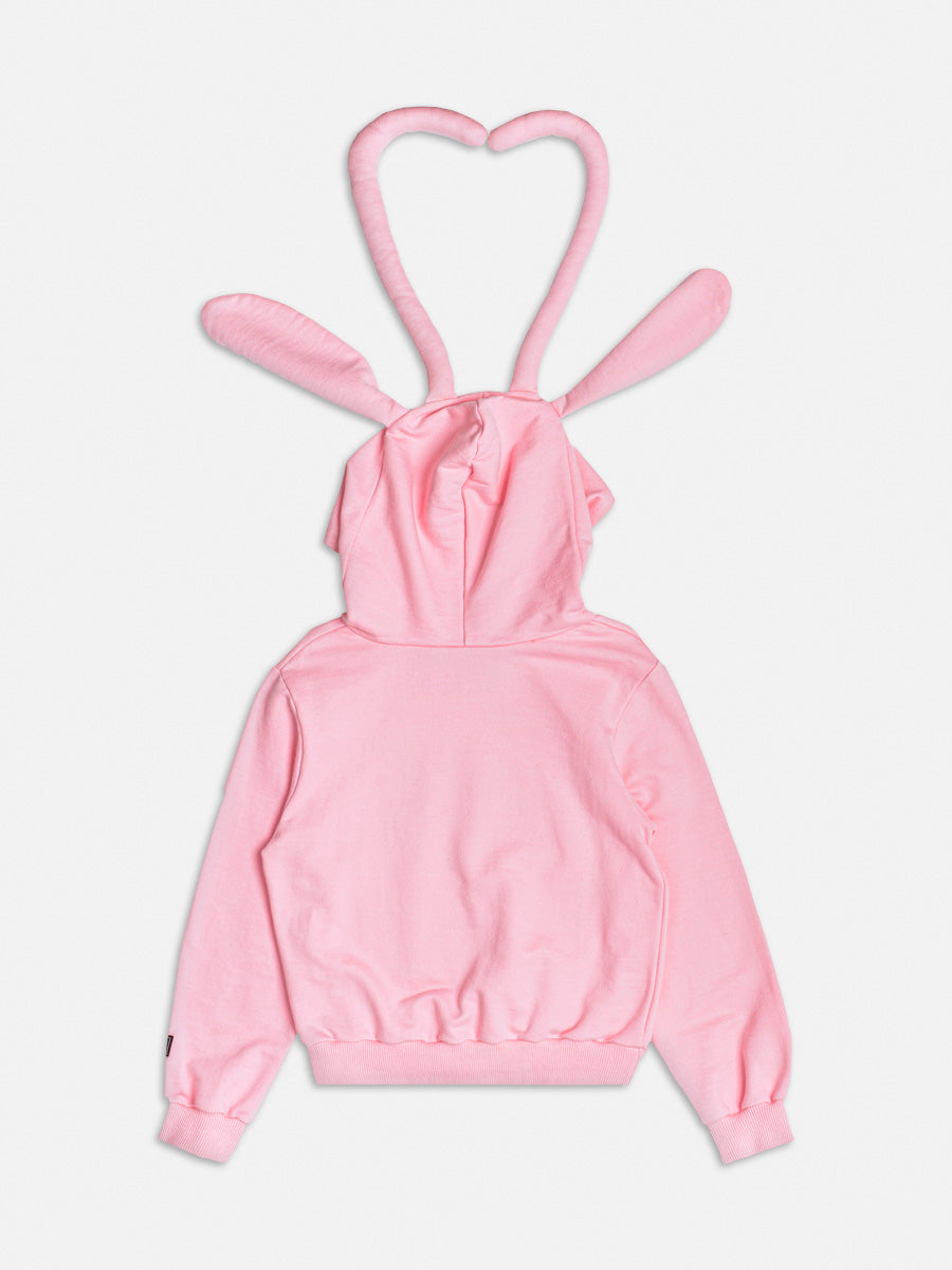 Moletom Infantil Momi Inverno sem Flanela Rosa Angel Disney