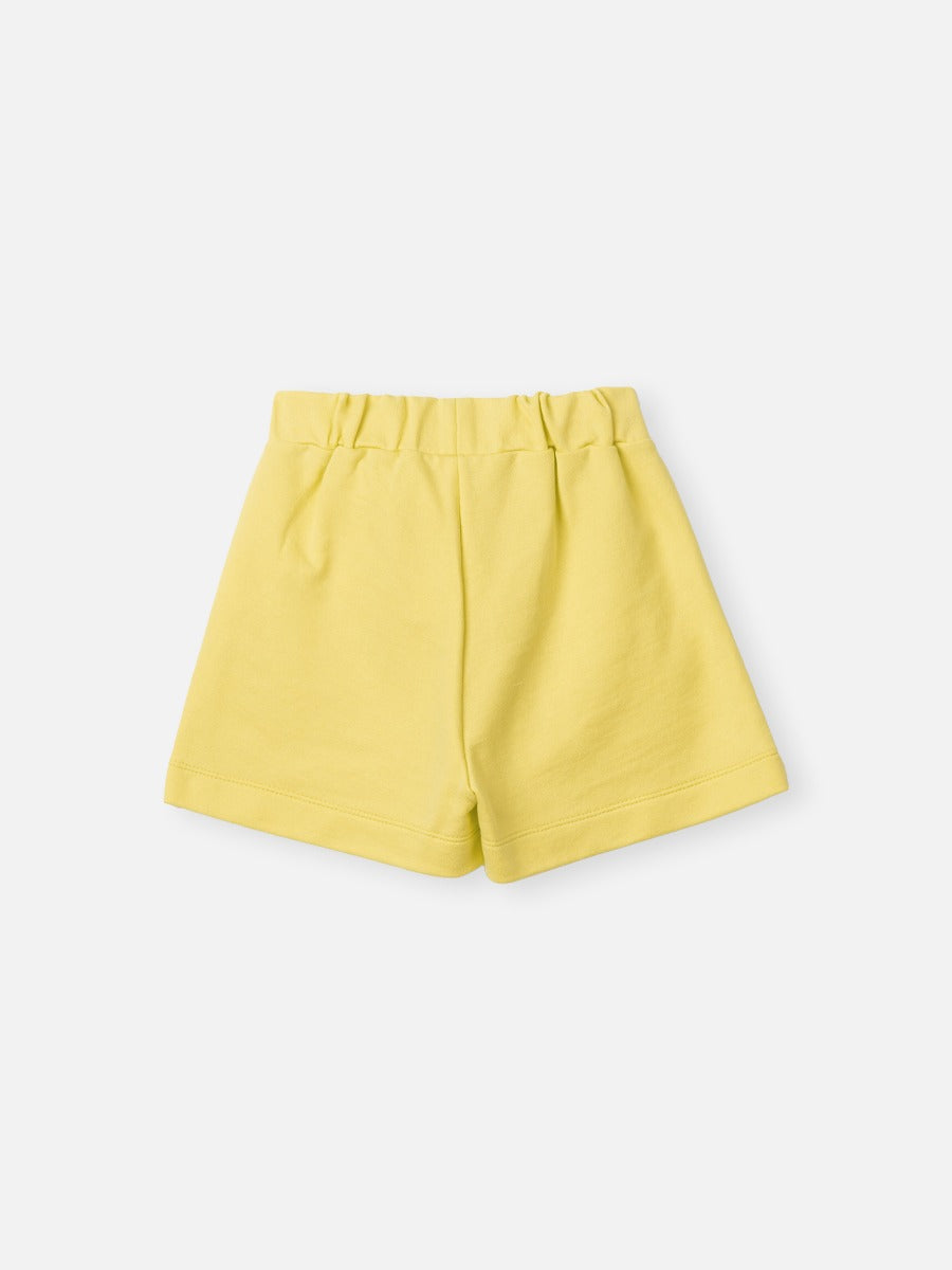 Conjunto Infantil Animê Verão Shorts Verde com Laço e Blusa Branca Minnie Mouse Disney