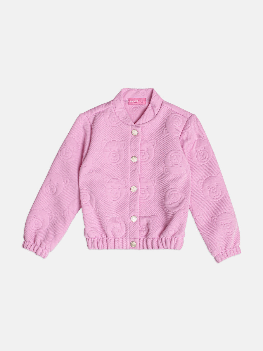 Jaqueta Infantil Momi Inverno Rosa Ursinhos
