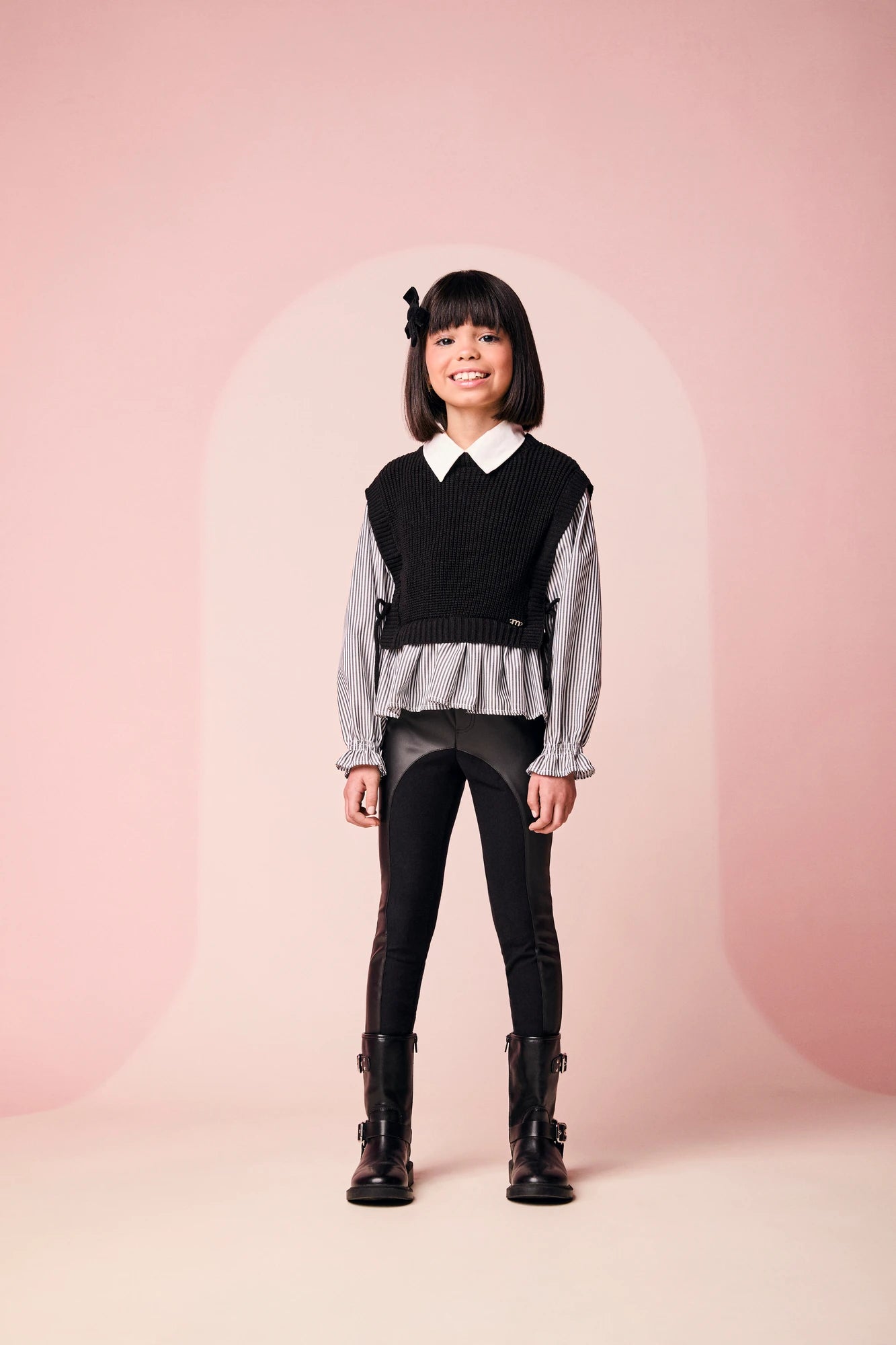 Calça Legging Infantil Momi Inverno Preta