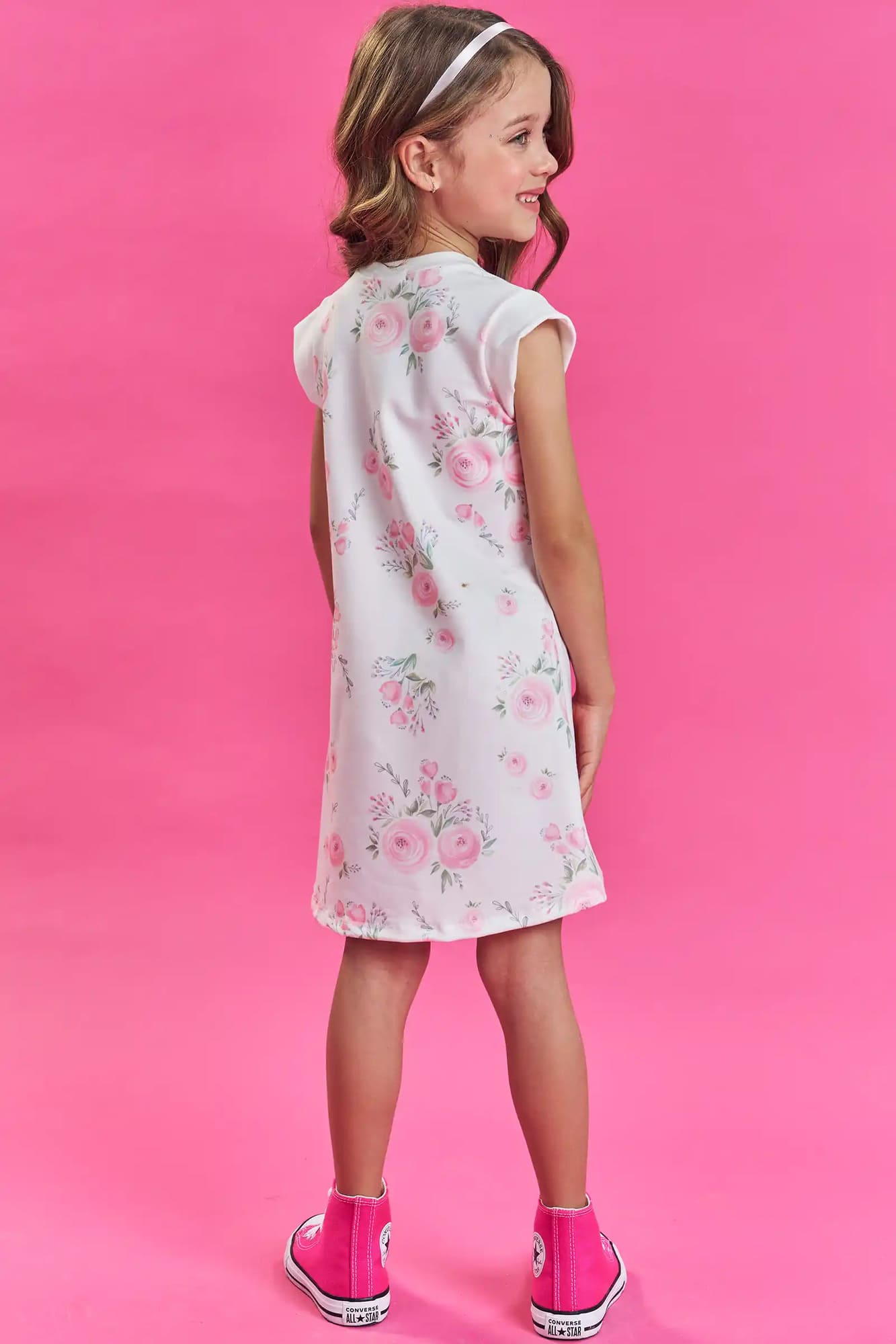Vestido Infantil Kukiê Verão Branco Princesa Aurora