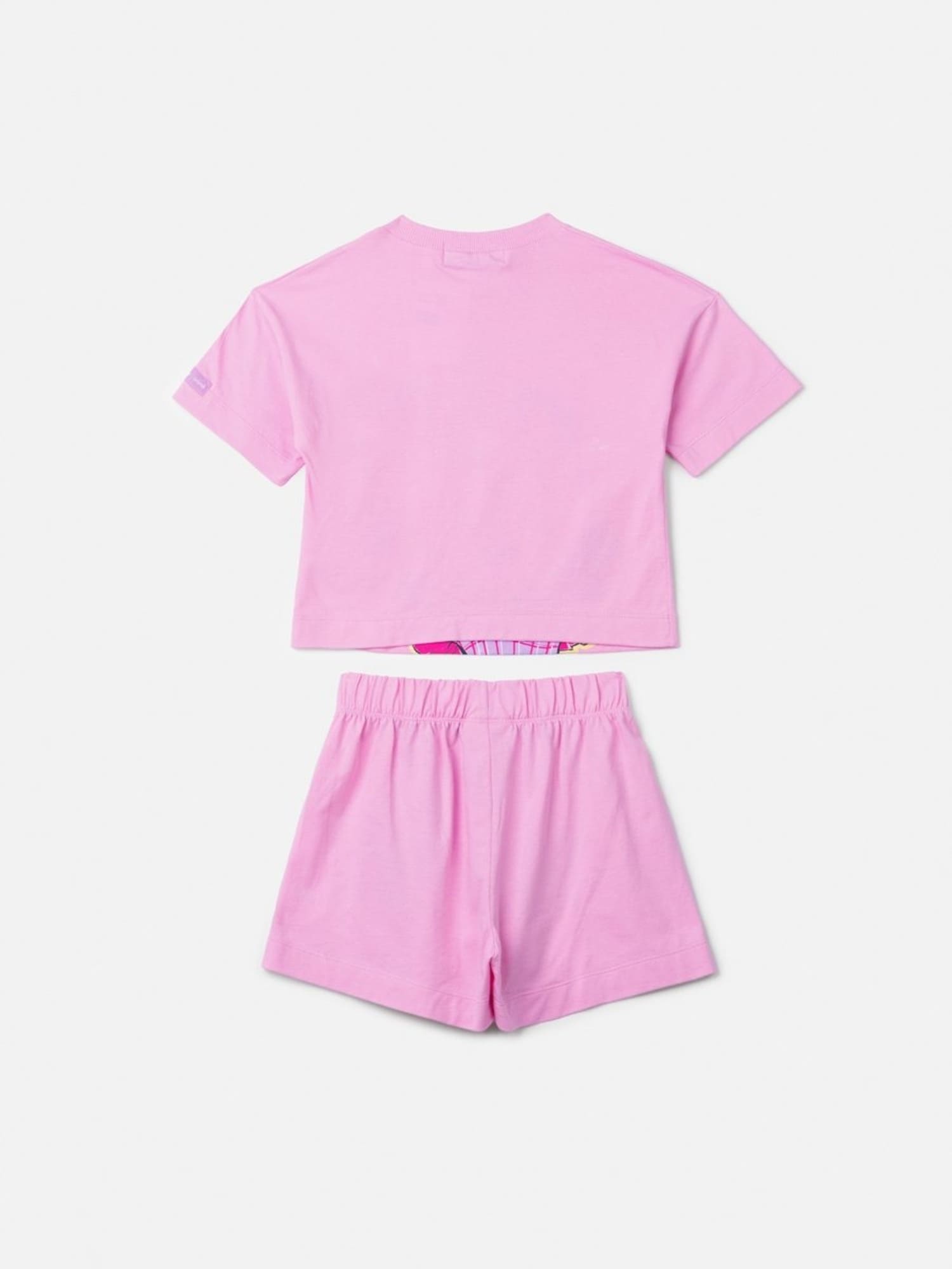 Pijama Infantil Animê Verão com Shorts e Blusa Rosa Minnie Disney
