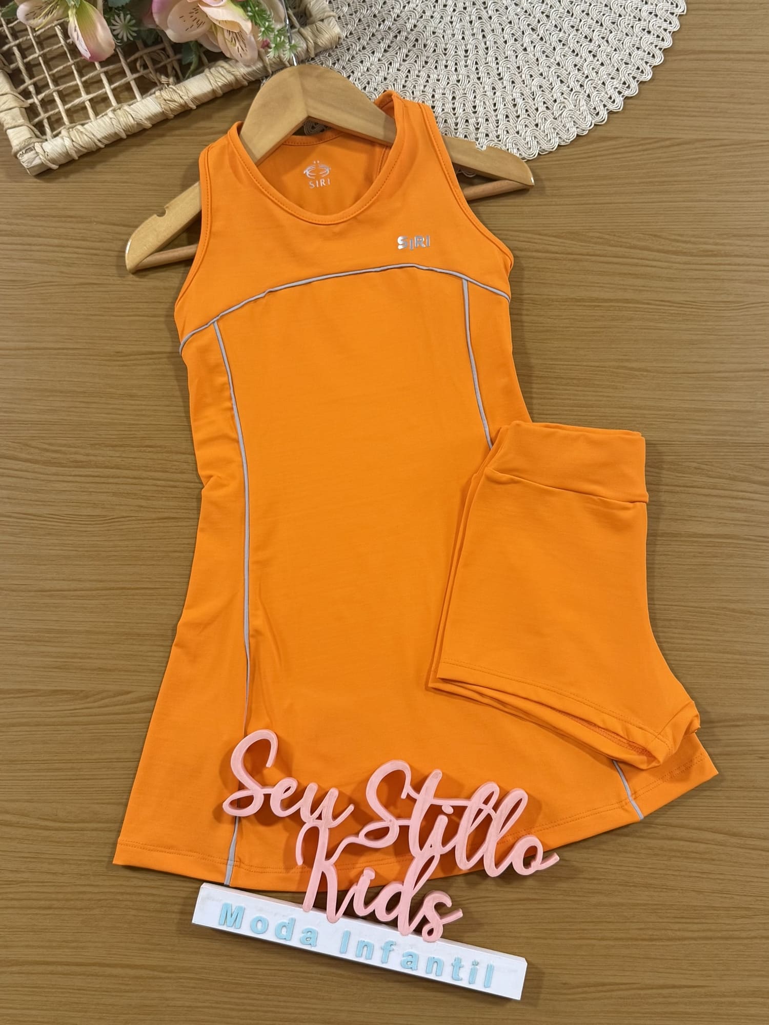Vestido Infantil Siri Kids Sport Livia Laranja 41957