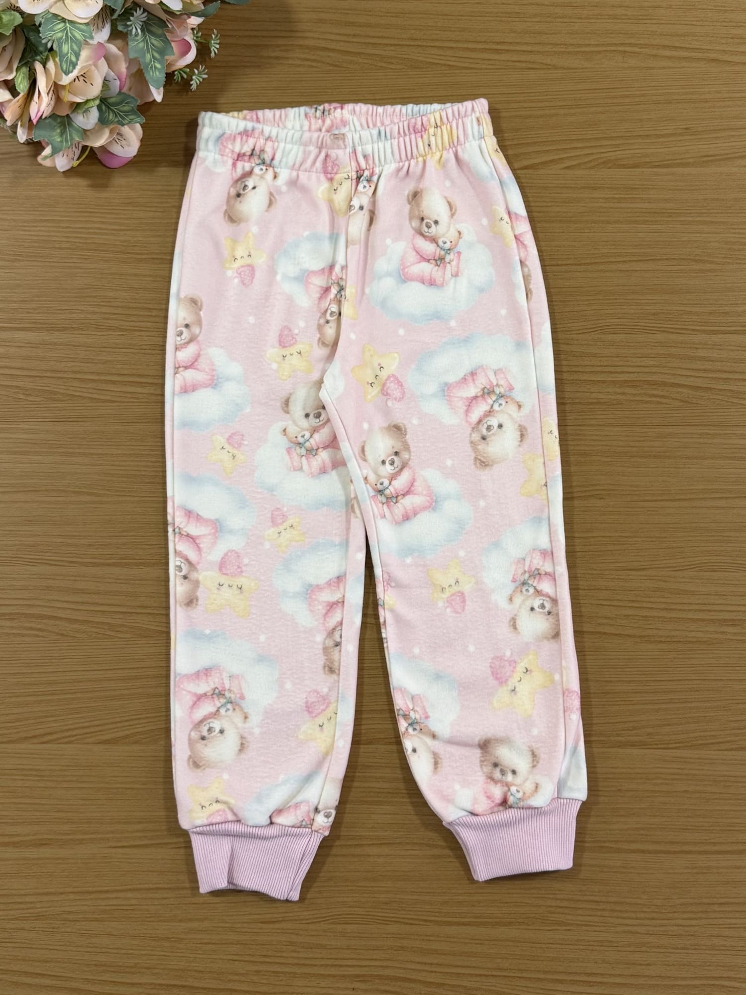 Pijama Infantil Cinti Inverno Calça e Blusa Soft Ursinho