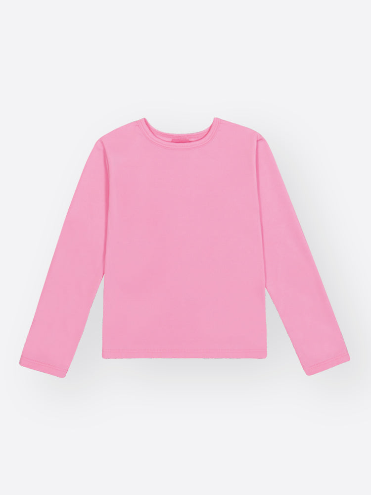 Blusa Infantil Cinti Inverno Manga Longa Térmica Rosa