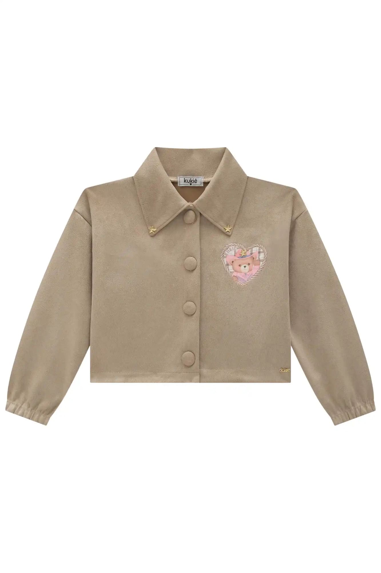 Jaqueta Infantil Inverno Kukie Boxer Marrom Ursinha Country