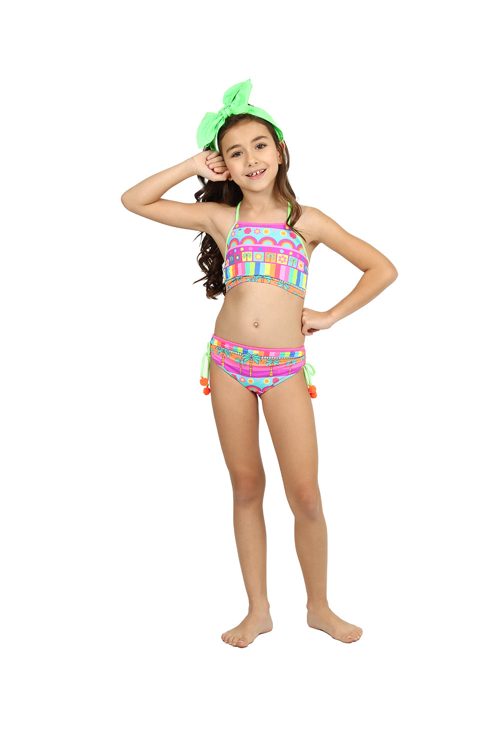 Biquíni Infantil Siri Kids Laila Neon Tropical 39011