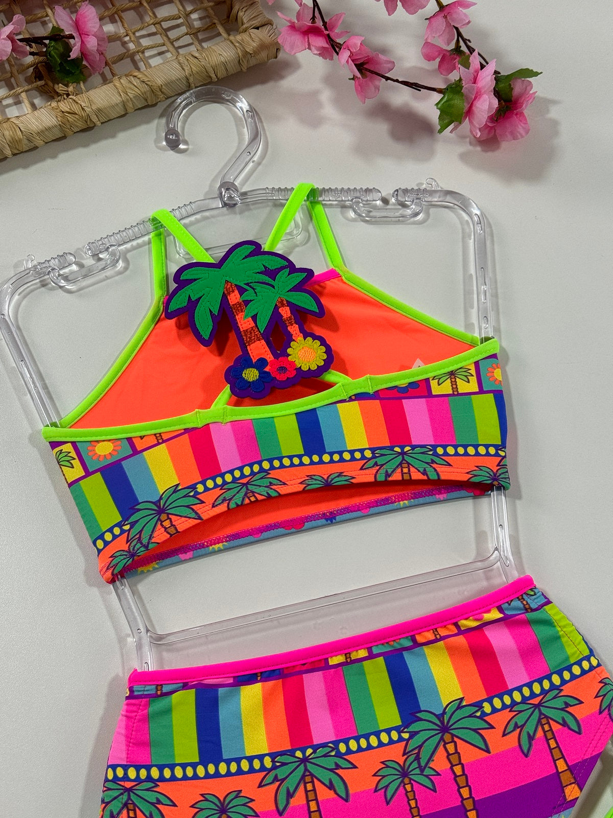 Biquíni Infantil Siri Kids Laila Neon Tropical 39011