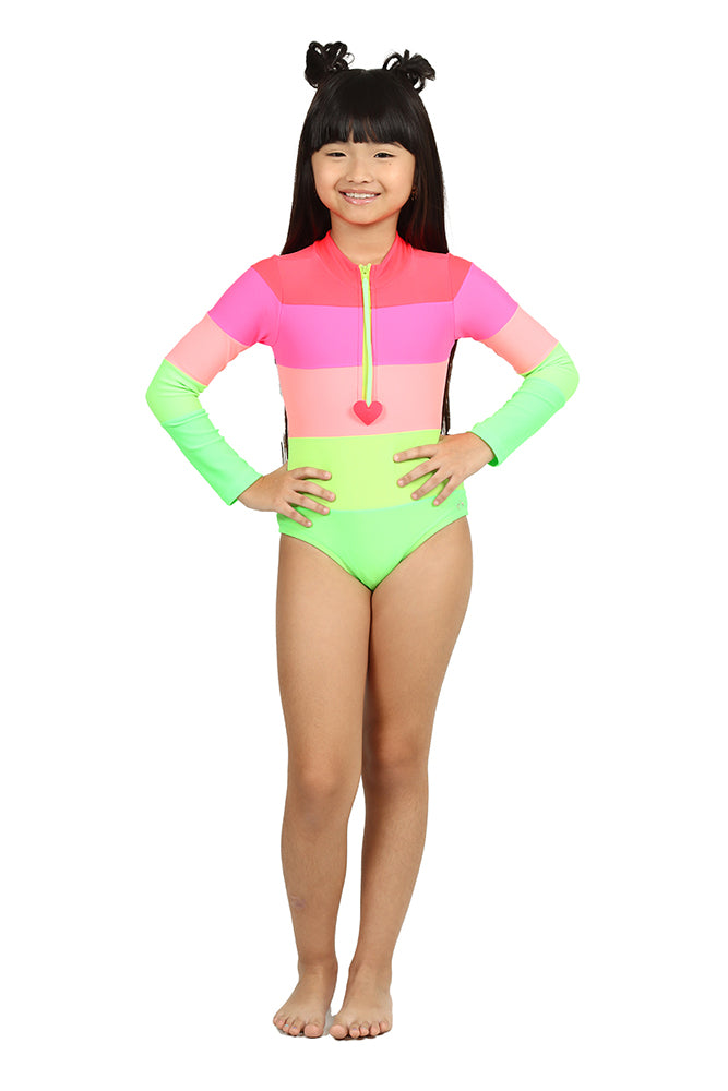Maiô Infantil Siri Kids Kiara Neon Electra 39025