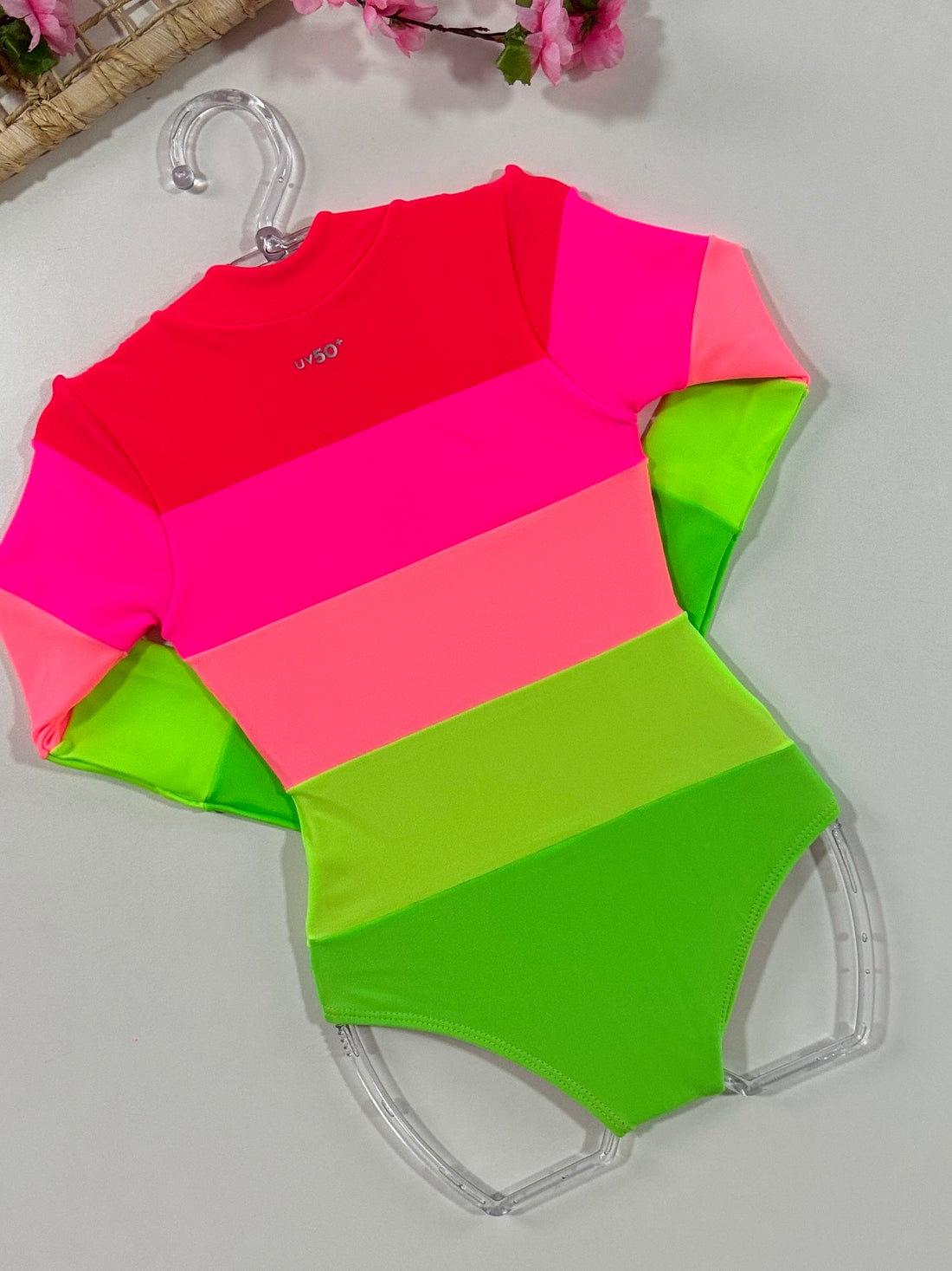 Maiô Infantil Siri Kids Kiara Neon Electra 39025