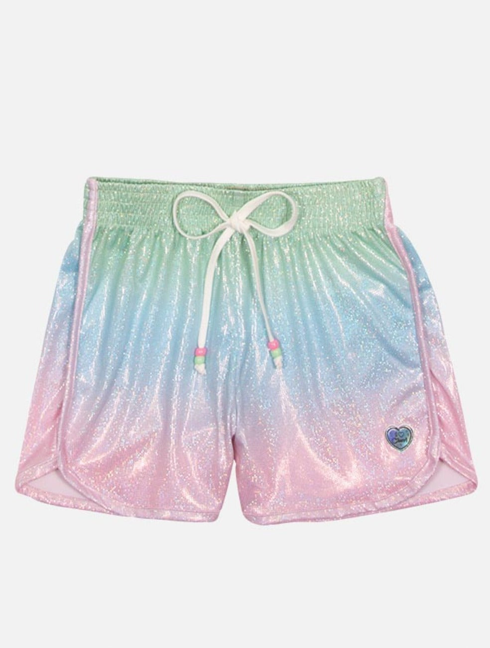 Conjunto Infantil Cinti Verão Shorts Holográfico e Blusa Pandora Ursinho