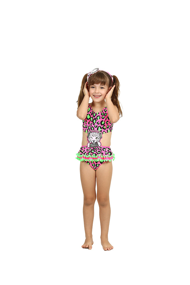 Maiô Infantil Siri Kids Carine Rosa Onça Pixel 39048
