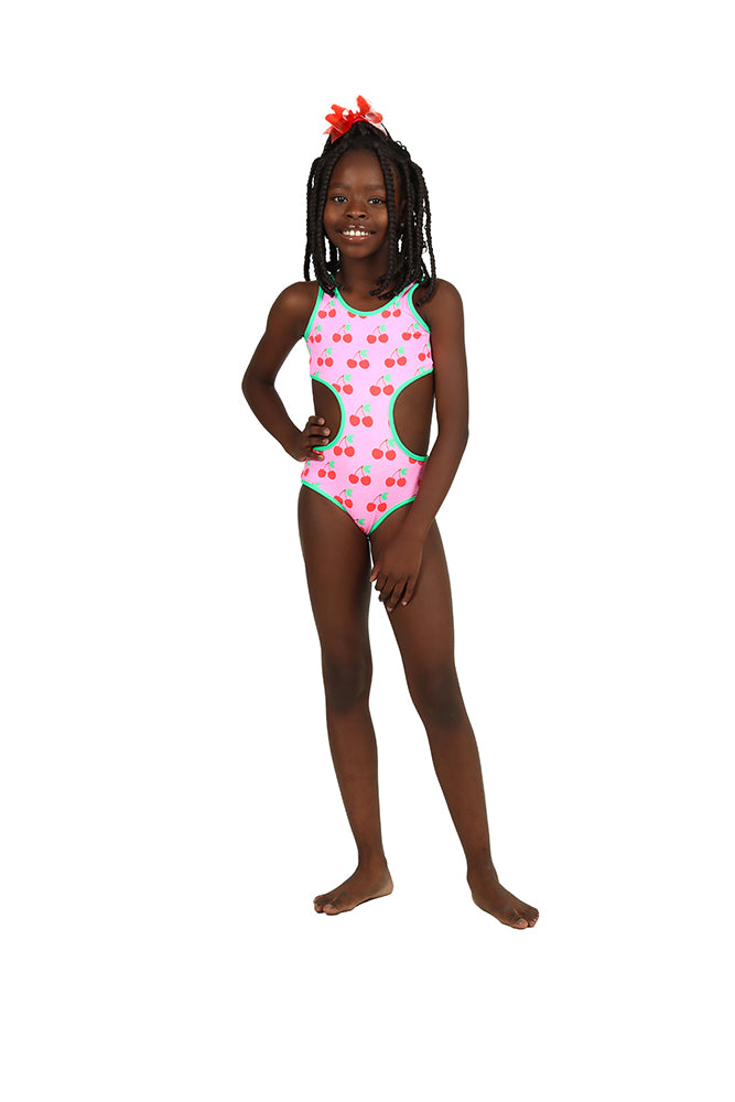 Maiô Infantil Siri Kids Dupla Face Carol Cereja 39099
