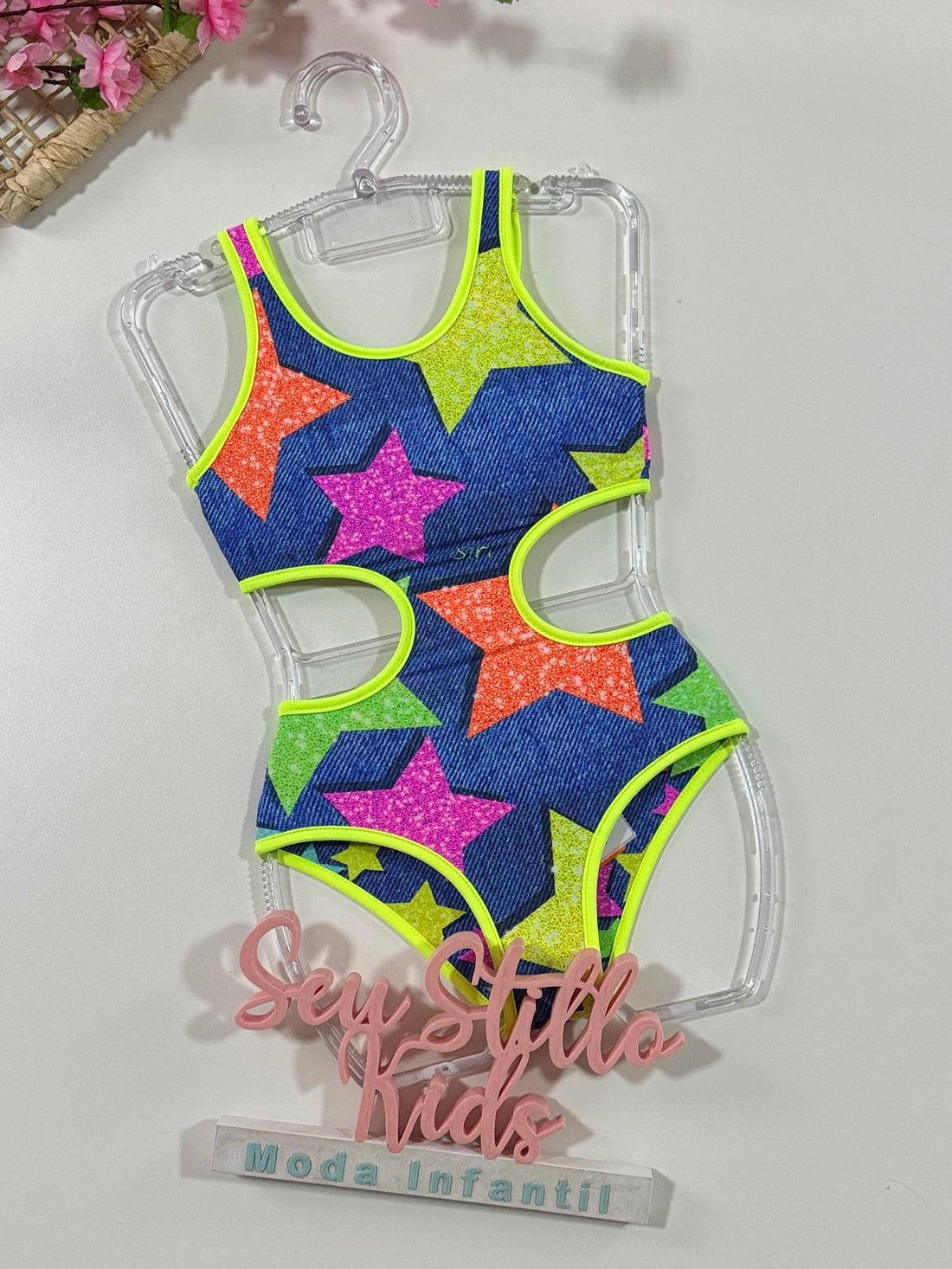 Maiô Infantil Siri Kids Dupla Face Carol Estrela 39099