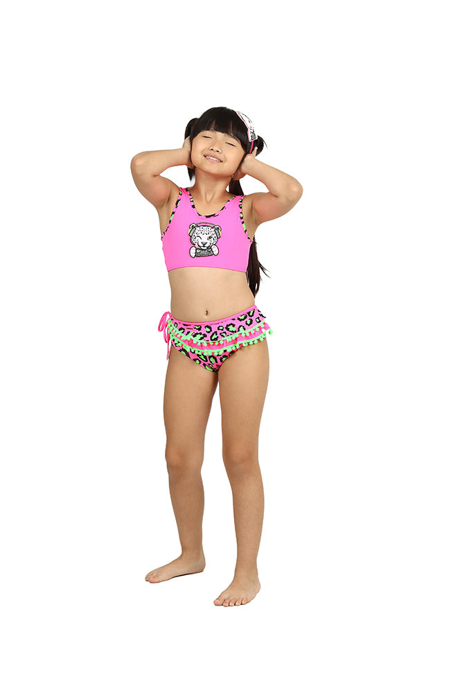Biquíni Infantil Siri Kids Top Larissa Rosa Onça Pixel 39160