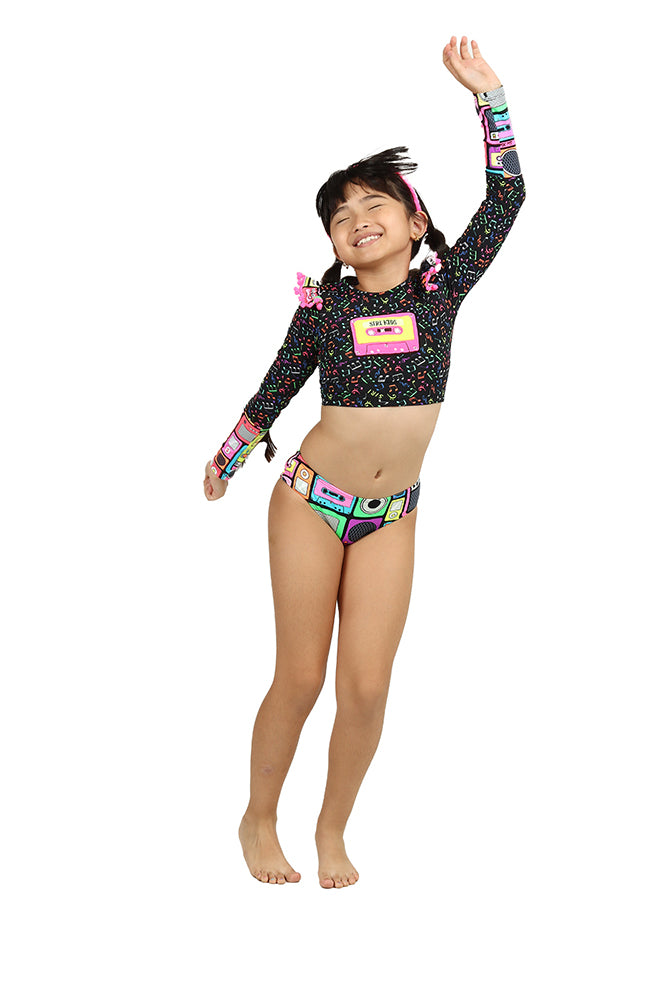 Biquíni Infantil Siri Kids Cropped Manga Longa Fernanda Music 39201