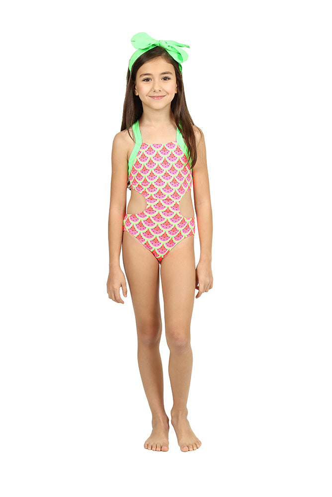 Maiô Infantil Siri Kids Camila Melancia 39202