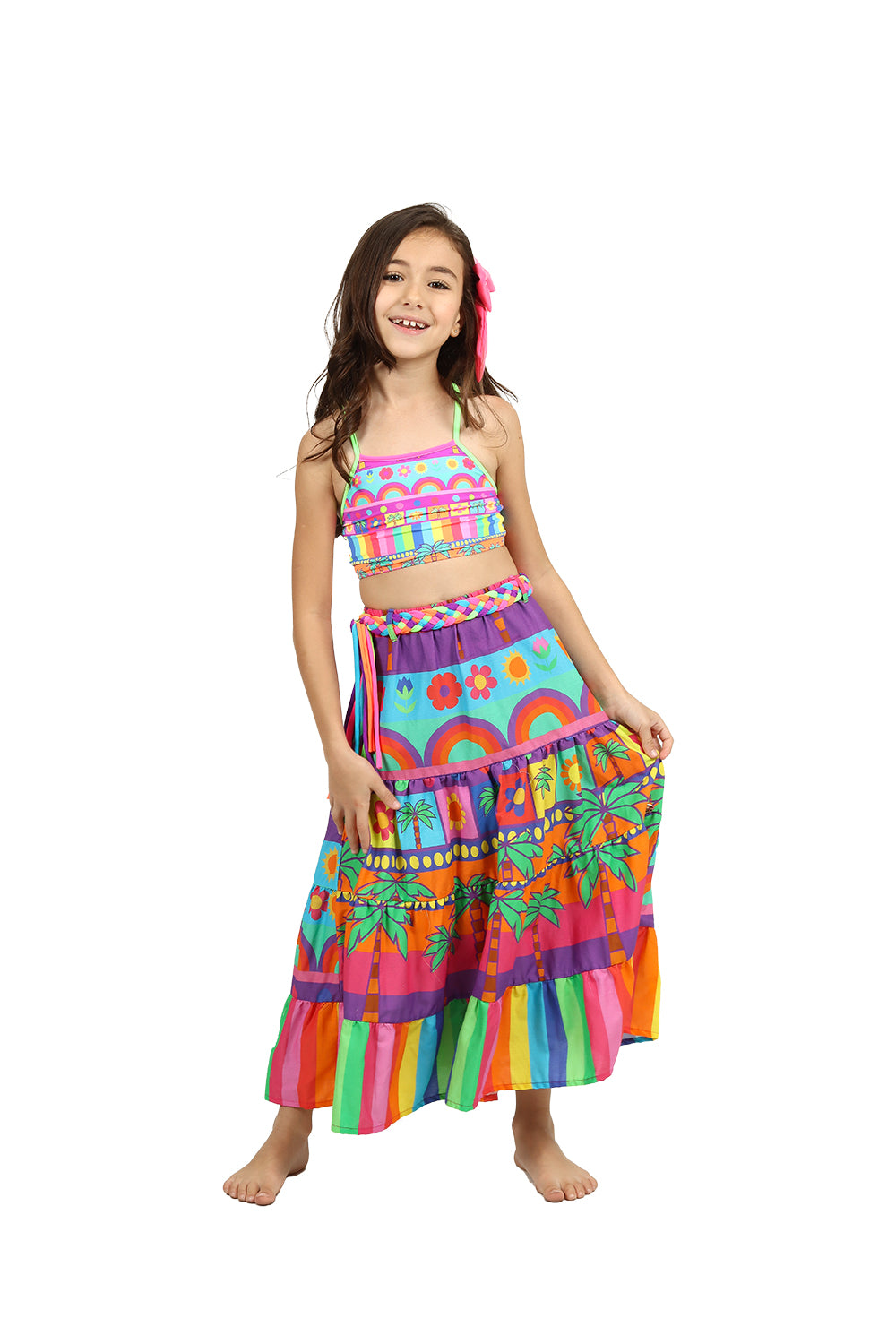 Saia de Praia Infantil Siri Kids Diana Tropical 39213