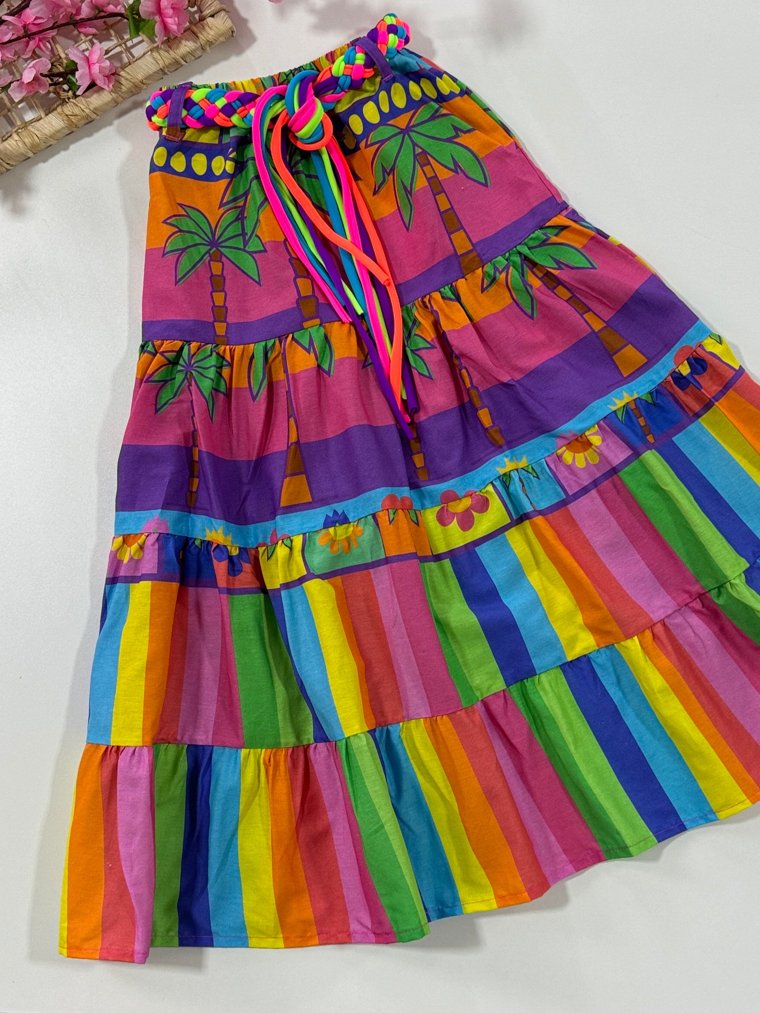 Saia de Praia Infantil Siri Kids Diana Tropical 39213