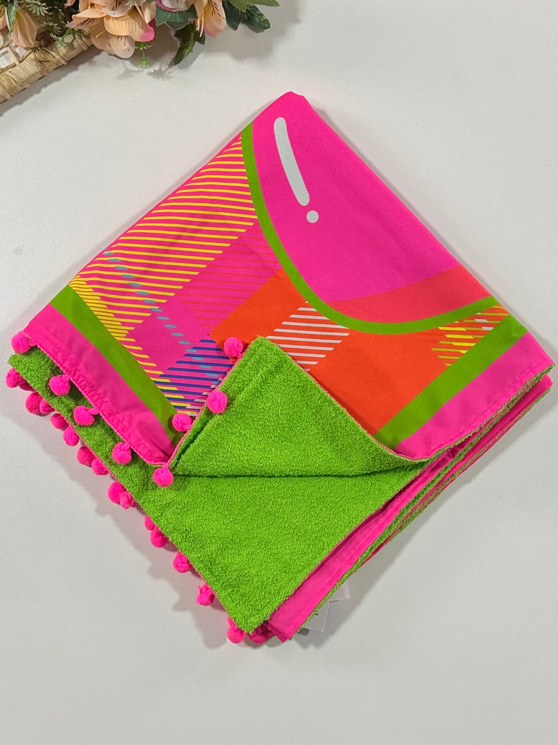Toalha Infantil Siri Kids Cristal Color Flamingo