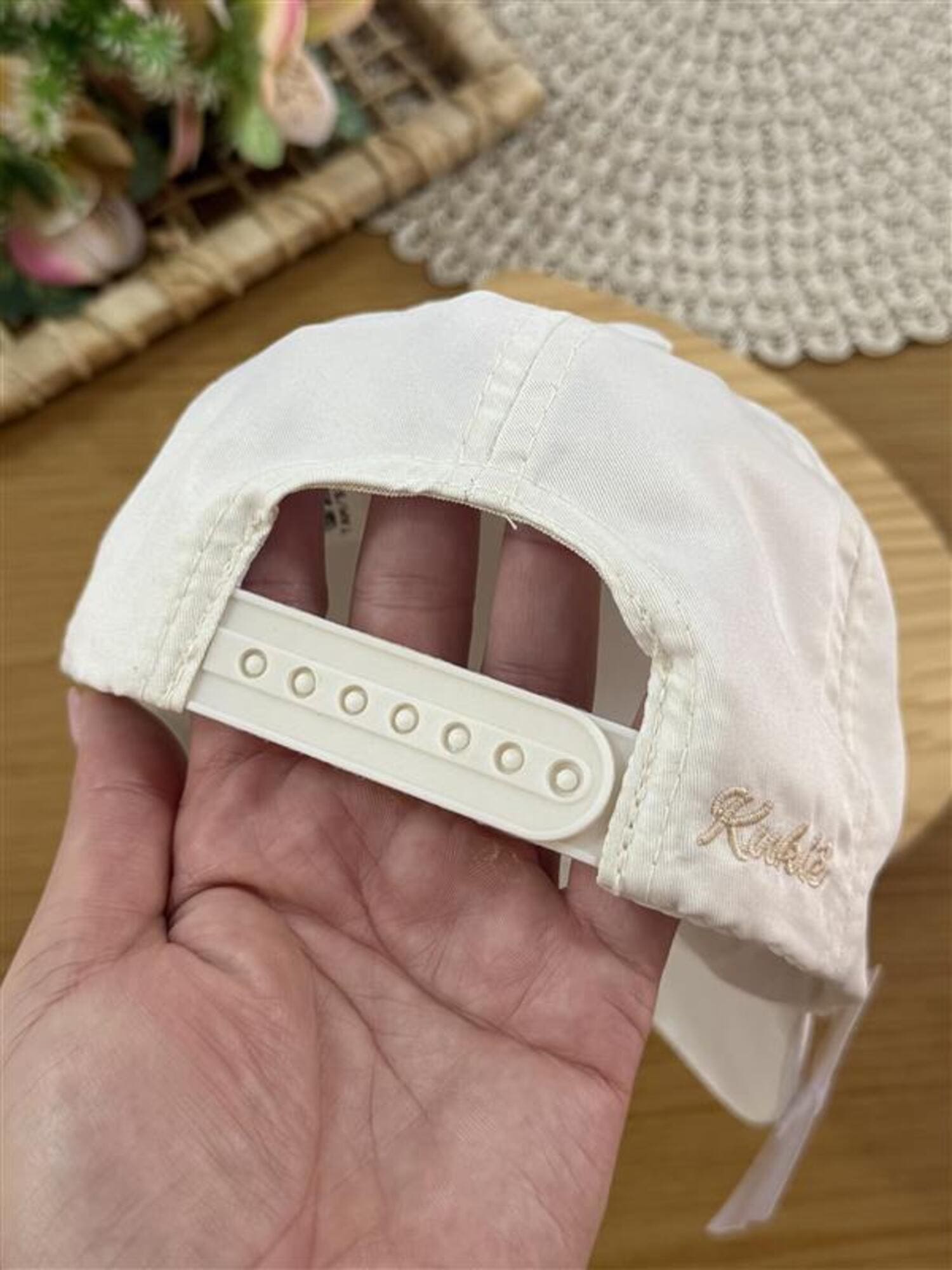 Boné Infantil Kukiê Verão Off White Florzinha