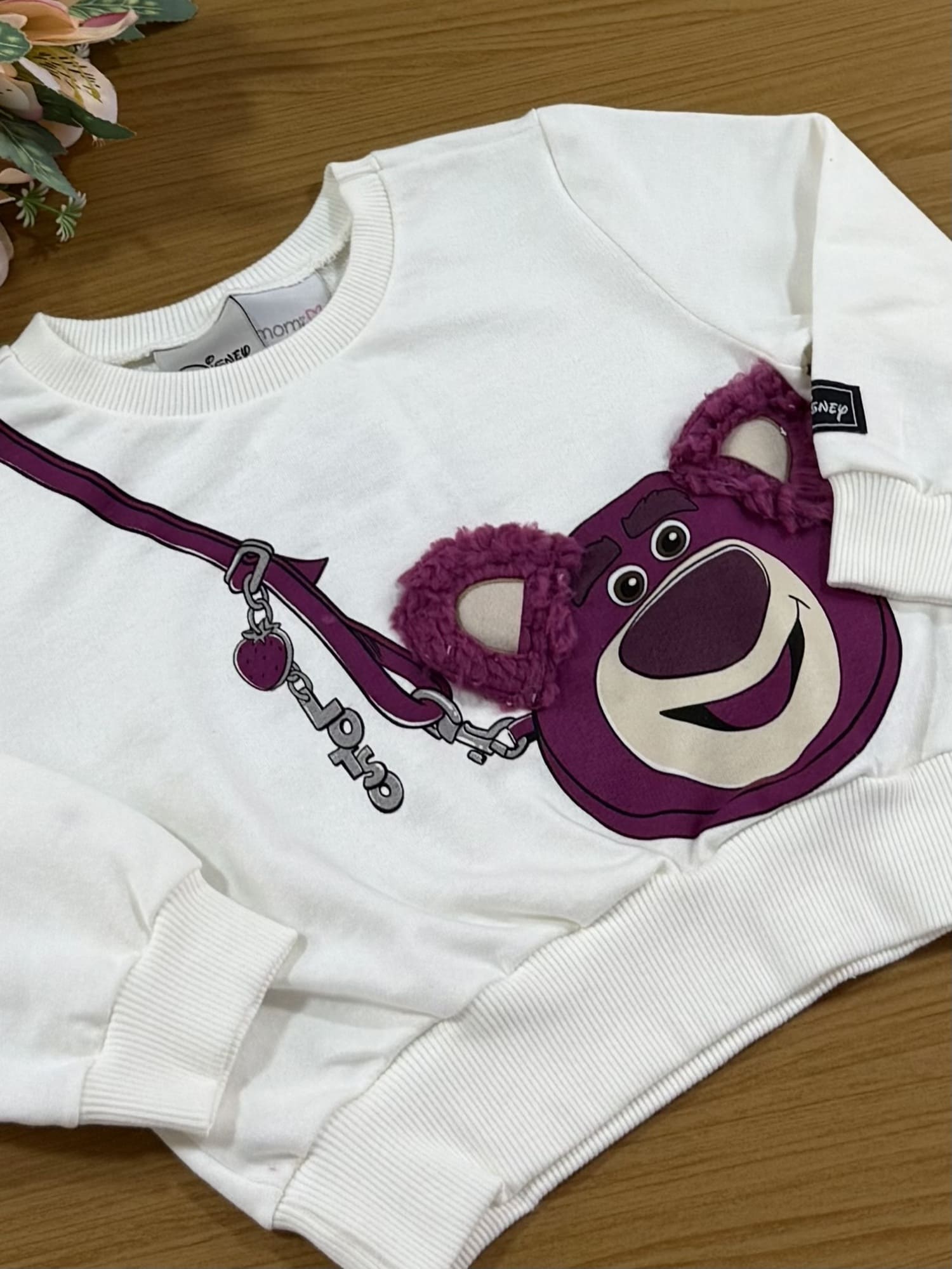 Casaco Infantil Momi Inverno Branco Lotso Disney