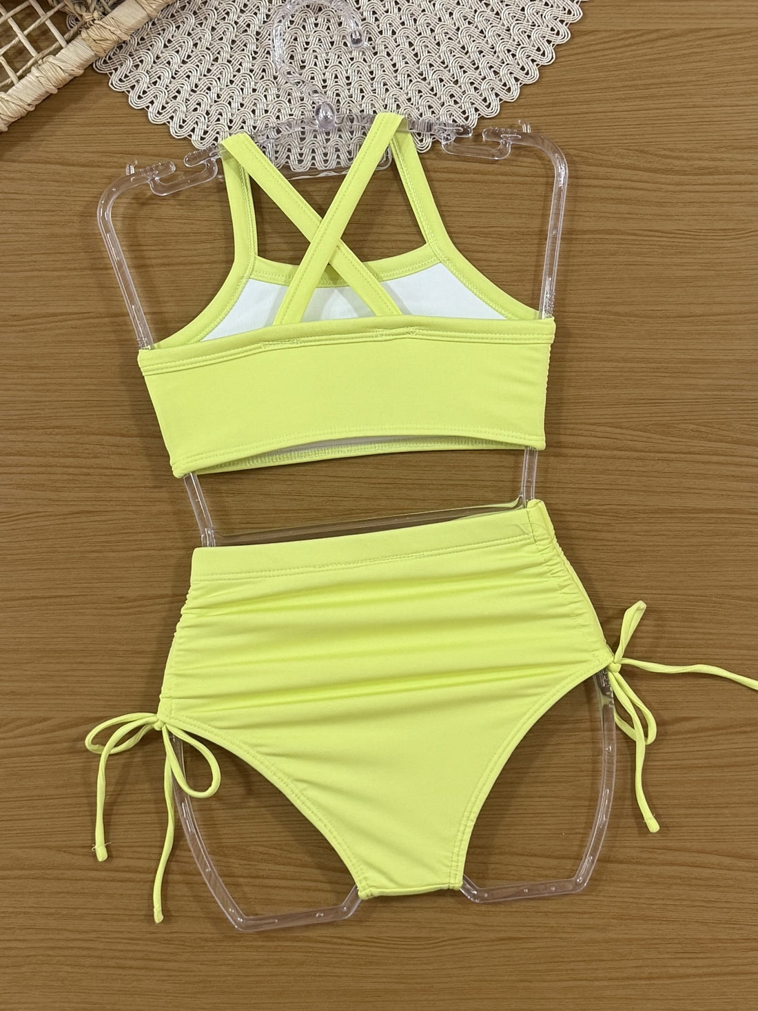 Biquíni Infantil Kukiê Verão Verde Neon