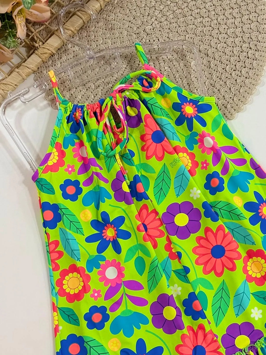 Vestido Infantil Siri Kids Sofia Jardim Verde 43013