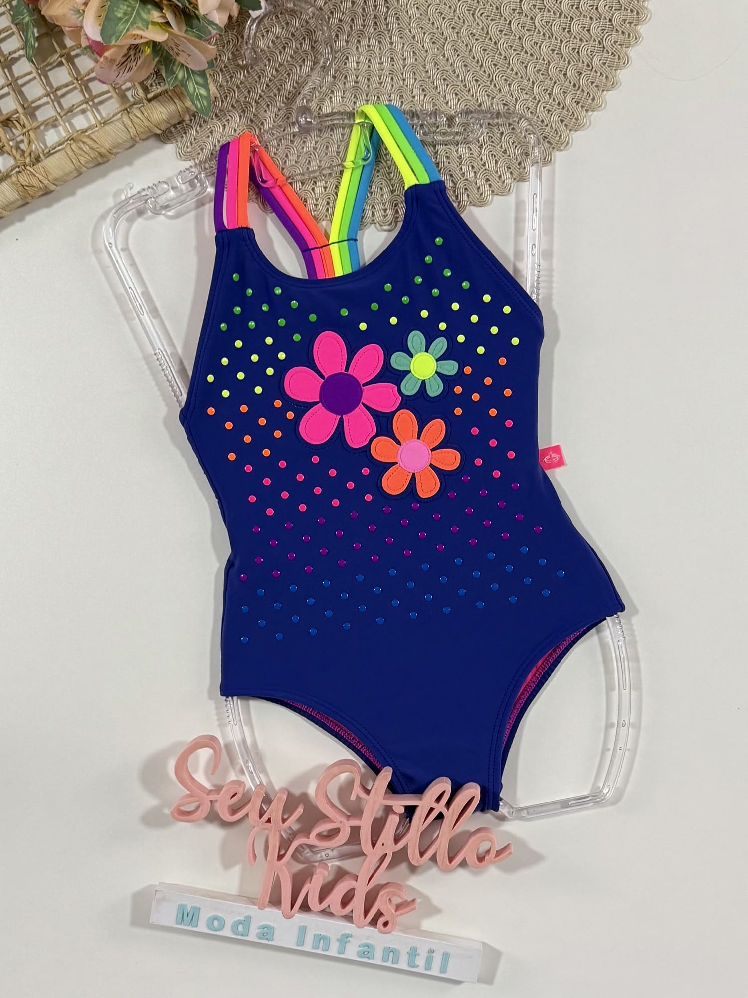 Maiô Infantil Siri Kids Talita Jardim Colorido 40080