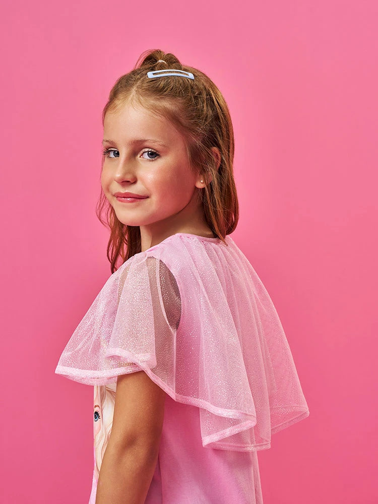 Vestido Infantil Cinti Verão Rosa Happy