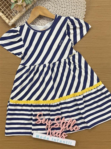 Vestido Infantil Bimbi Verão Listrado