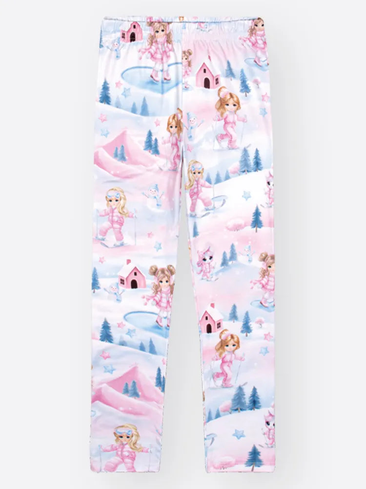 Conjunto Infantil Cinti Inverno Com Calça e Blusa Off White Ice