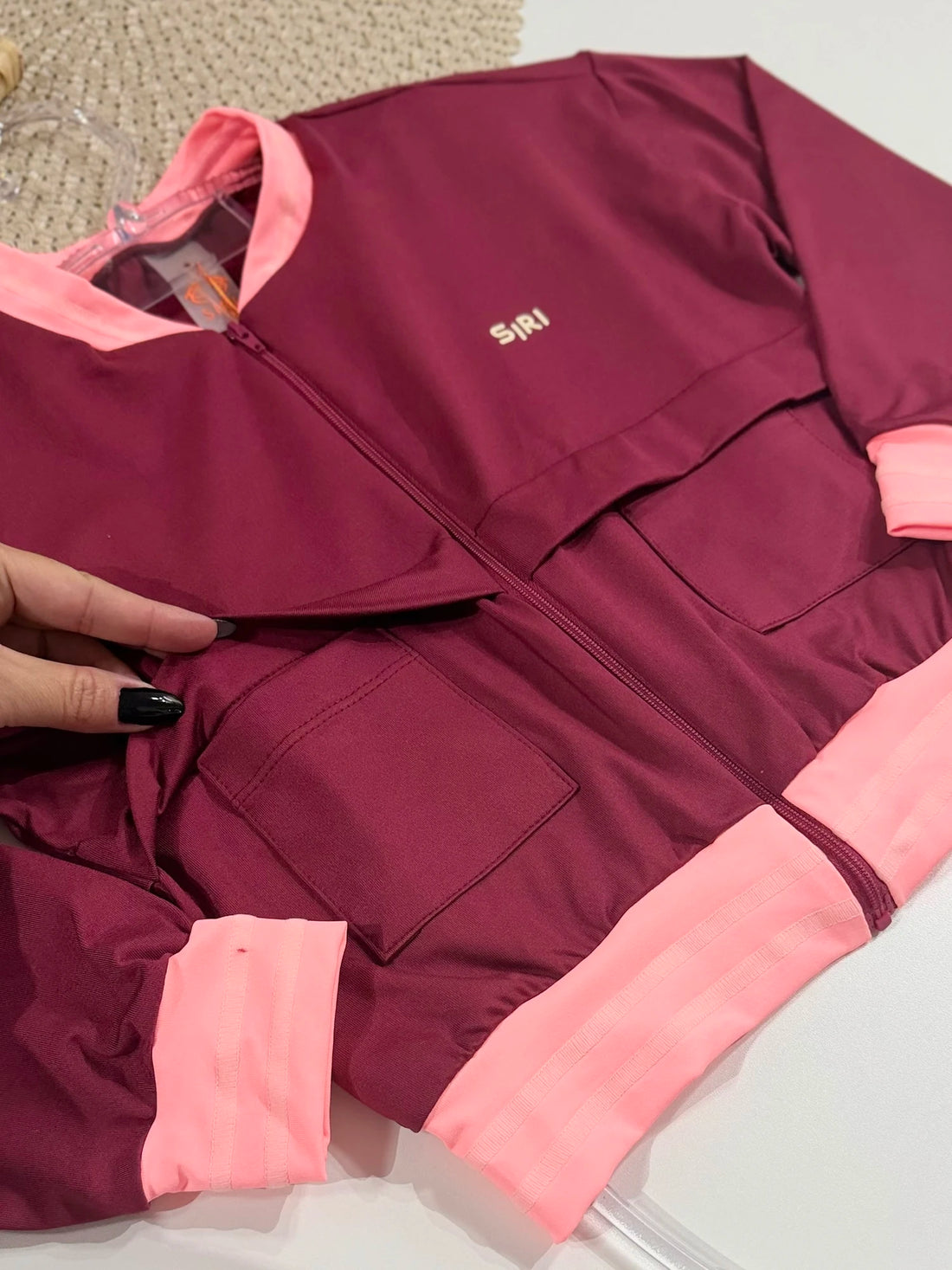 Jaqueta Infantil Siri Kids Sport Térmica Lais Vinho 42631