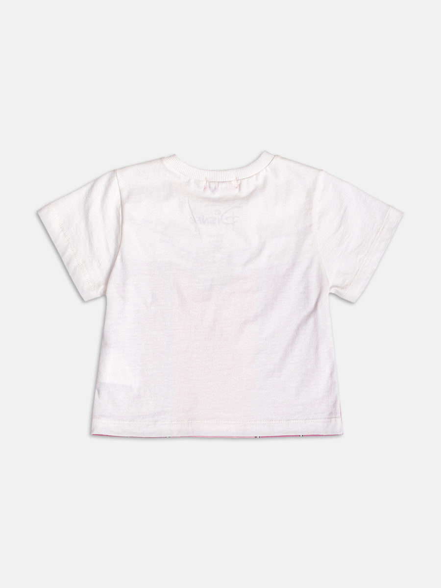 Conjunto Infantil Momi Verão com Saia em Tule e Blusa Rosa Bela Adormecida