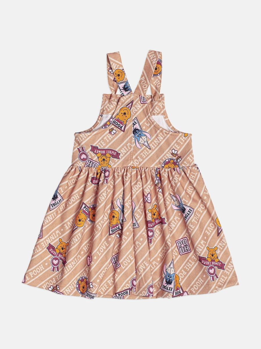 Salopete Infantil Momi Inverno Bege Ursinho Pooh
