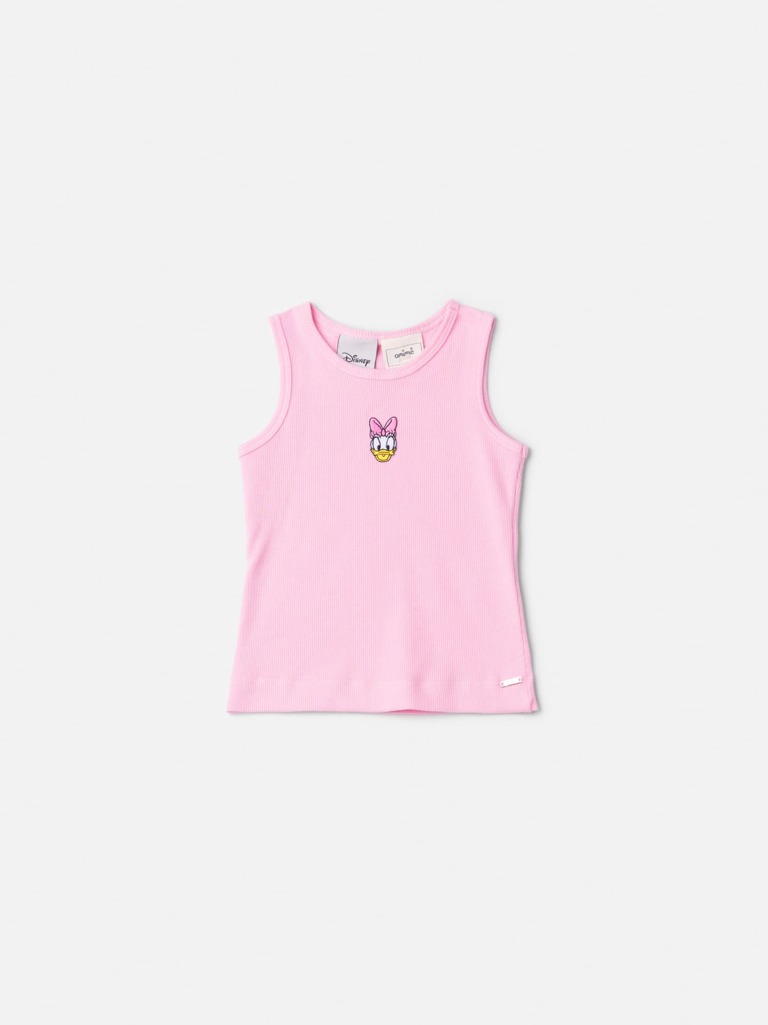 Regata Infantil Animê Verão Rosa Margarida Disney